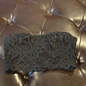 Edikted Charcoal Lace Crop Top